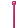 Office Depot® Brand Cable Ties, 50 Lb, 18", Fluorescent Pink, Pack Of 500