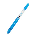 uni-ball® Fusion™ Liquid Roller Pens, Fine Point, 0.6 mm, Clear Barrel, Blue Ink, Pack Of 12