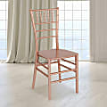 Flash Furniture HERCULES Series Resin Stackable Chiavari Chair, Rose Gold