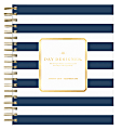 Day Designer for Blue Sky™ Daily/Monthly Planner, 8" x 10", Navy Stripe, January to December 2018 (103622) 1 thumbnail image
