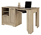 Realspace® Magellan 60"W Corner Computer Desk, Blonde Ash 1 thumbnail image