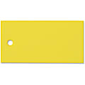 Tatco Plastic Tags - 100 / Pack - Plastic - Yellow