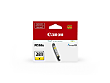 Canon® CLI-281 ChromaLife 100+ Yellow Ink Tank, 2090C001