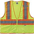 Ergodyne GloWear Safety Vest, Type R Class 2, L/XL, 2-Tone Lime, 8230Z 1 thumbnail image