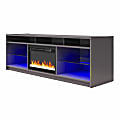 Ameriwood Home Luna Electric Fireplace TV Stand For TV’s Up To 65", 23-5/16"H x 60-7/8"W x 15-11/16"D, Graphite Gray 1 thumbnail image