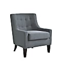 Lifestyle Solutions Harley Accent Guest Chair, Charcoal