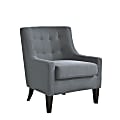 Lifestyle Solutions Harley Accent Guest Chair, Charcoal 1 thumbnail image