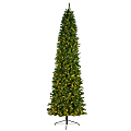 Nearly Natural Slim Green Mountain Pine Artificial Christmas Tree, 10’H 1 thumbnail image