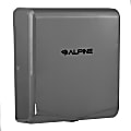 Alpine Industries Willow Commercial High-Speed Automatic Electric Hand Dryer With Wall Guard, Gray