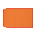 LUX #9 1/2 Open-End Window Envelopes, Top Left Window, Self-Adhesive, Mandarin, Pack Of 1,000