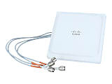 Cisco Aironet Antenna - 2.4 GHz, 5 GHz - 4 dBi - Indoor, Wireless Access PointCeiling Mount - Omni-directional - RP-TNC Connector 1 thumbnail image