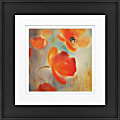 Timeless Frames Alexis Framed Floral Artwork, 8" x 8", Black Frame, Poppies In Bloom I