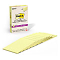 Post-it® Paper Super Sticky Notes, 360 Total Notes, Pack Of 8 Pads, 4" x 6", 100% Recycled, Canary Yellow, 45 Sheets Per Pad 1 thumbnail image