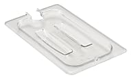 Cambro Camwear 1/4 Notched Food Pan Lids With Handles, Clear, Set Of 6 Lids