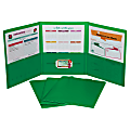 C-Line 3-Pocket Poly Portfolios, Letter (8-1/2” x 11”), Green, Box Of 24 Portfolios 1 thumbnail image