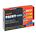 Uni-Paint® Markers, Medium Point, Blue, Pack Of 12 1 thumbnail image