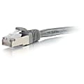 C2G 8ft Cat6a Snagless Shielded (STP) Network Patch Cable - Gray