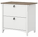 Bush Furniture Salinas 31-3/4"W x 20"D Lateral 2-Drawer File Cabinet, Shiplap Gray/Pure White, Standard Delivery 1 thumbnail image