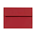 LUX Invitation Envelopes, A7, Peel & Stick Closure, Ruby Red, Pack Of 50