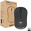 Logitech M240 for Business Silent Wireless Mouse, Secure Logi Bolt USB Receiver, Graphite - Optical - 910007181 1 thumbnail image