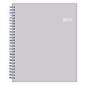 2025 Blue Sky Weekly/Monthly Planning Calendar, 7” x 9”, Passages/Solid Gray, January To December