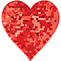 Amscan Valentines Day Heart-Shaped Paillette Decor, 15-5/16” x 15-1/2”, Red, Set Of 2 Cutout Hearts