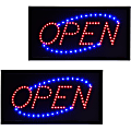 Alpine LED Rectangular Signs, 10” x 19” x 1”, Open, Pack Of 2 Signs 1 thumbnail image