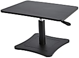 Victor High™ Rise Collection Height-Adjustable Wood Laptop Desk Riser, 15 1/4"H x 21"W x 13"D, Black