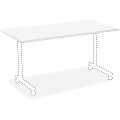 Lorell® Rectangular Invent Training Table Top, 60"W, White