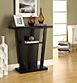 Monarch Specialties Hall Accent Table, Trapezoid, Cappuccino