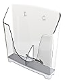 Office Depot® Brand Magazine Rack, Magazine Size, 10 3/4"H x 9 1/4"W x 3 3/4"D, Clear 1 thumbnail image