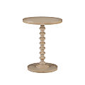 Powell Jarsky Round Spindle Side Table, 22-1/4"H x 17"W x 17"D, Natural