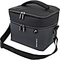 HEAD 18-Can Insulated Double-Compartment Cooler Bag, 9"H x 11"W x 9"D, Gray/Black 1 thumbnail image
