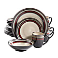 Gibson Elite Lewisville 16-Piece Dinnerware Set, Red 1 thumbnail image