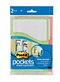 Post-it® Pockets, 5 1/2" x 8", Assorted Colors, Pack Of 2 1 thumbnail image