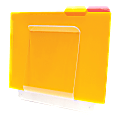 Deflecto Wall Mount File And Chart Holder, 1 Compartment, 10" x 2" x 10 1/2", Clear 1 thumbnail image