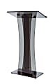 Alpine AdirOffice Stand-Up Floor Podium Lectern, 47”H x 26”W x 13”D, Black