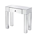 SEI Cresheim Mirrored Console Table, 30-1/2"H x 31-1/4"W x 15"D, Silver 1 thumbnail image