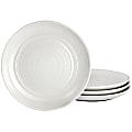Bee and Willow Home 7” 4-Piece Round Stoneware Appetizer Plate Set, Matte White 1 thumbnail image