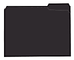 Office Depot® Color File Folders, Letter Size (8-1/2" x 11"), 3/4" Expansion, Black, Box Of 100 1 thumbnail image