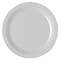 Cambro Camwear® Round Dinnerware Plates, 7-1/4", White, Pack Of 48 Plates