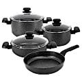 Korkmaz Ornella 7-Piece Aluminum Nonstick Cookware Set, Black 1 thumbnail image