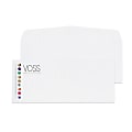 Gummed Seal, Stationery Envelopes, 4-1/8" x 9-1/2",  Full-Color Flat Print, Custom #10, 24 lb. 24 lb. White Linen, Box Of 250