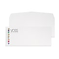Custom Full-Color Flat Print Envelopes, #10, 4-1/8" x 9-1/2", 100% Recycled, White, Box Of 250