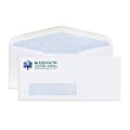 Custom #10, Full-Color, Single Window, Security Tint Business Envelopes, 4-1/8" x 9-1/2", White Wove, Box Of 250 1 thumbnail image