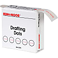 Koh-I-Noor Drafting Dots - Paper - Self-adhesive, Removable, Residue-free - Dispenser Included - 1 / Box - White