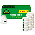 Scotch® Magic™ Tape, Invisible, 18 Tape Rolls, 3/4 in x 1000 in, Home Office Supplies and School Supplies for College and Classrooms 1 thumbnail image