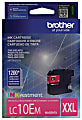 Brother® LC10 Magenta High-Yield Ink Cartridge, LC10EM