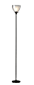 Adesso® Presley Torchiere, 72"H, Clear Shade/Black Nickel Base 1 thumbnail image