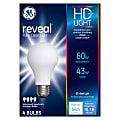 GE Lighting Halogen Light Bulbs, A19, 43 Watts, Pack Of 4 Bulbs